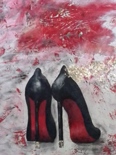 Martina GRÜNEIS - "high heels" - Acryl auf Leinwand